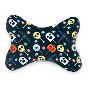 Bantal Mobil Halloween Candy Pattern Vector
