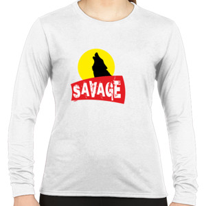 Kaos Tshirt Savage Wolf