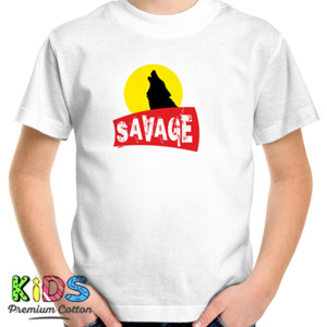 Kaos Tshirt Savage Wolf