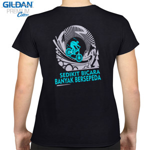 Kaos Kaos Sepeda Sedikit Bicara (Design Belakang)
