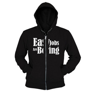 Hoodie Zipper Easy Jobs
