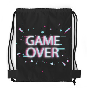 Tas Serut Fullprint "Game Over" Kain Parasit Premium