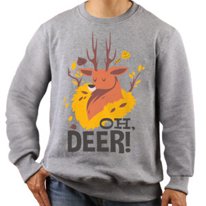 Jaket Sweater Oh Deer