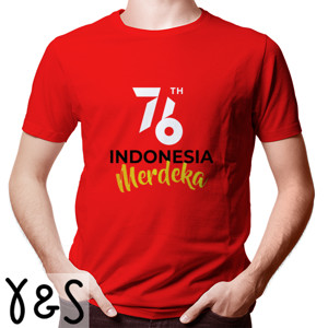 Kaos 76th Indonesia merdeka