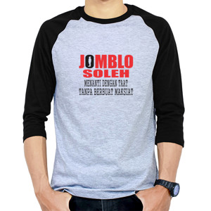 Kaos Raglan Jomblo Soleh 01
