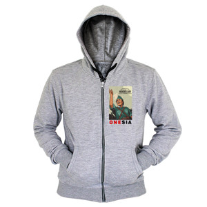 Hoodie Zipper Kaos Hari Pahlawan