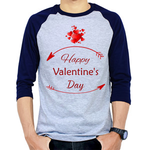 Kaos Raglan Happy Valentine day