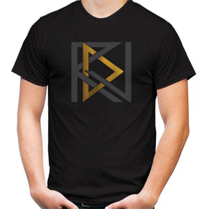 Kaos RDJ Hitam - Gold