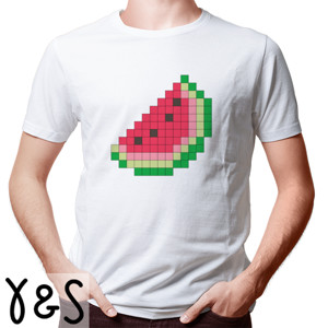 Kaos Watermelon - Pixel Fruit Series Tees