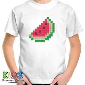 Kaos Watermelon - Pixel Fruit Series Tees