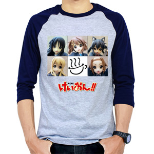 Kaos Raglan Hokago Tea Time K-ON!