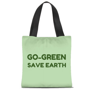 Tas Tote Fullprint GO-GREEN SAVE EARTH
