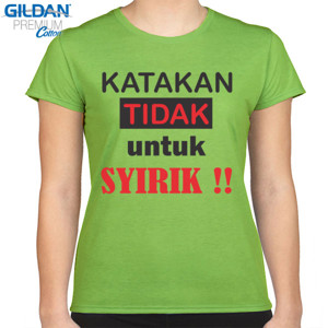 Kaos Katakan Tidak untuk Syirik
