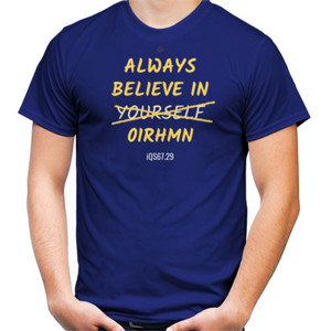 Kaos EN003 MUSLIM ABAD Believe in Ar-Rahman