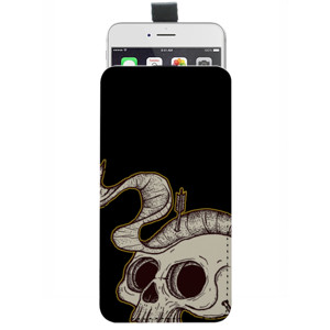 Sarung HP Pouch  SLOWLY SKULL