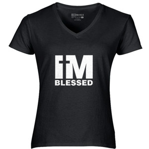 Kaos Baju Rohani Kaos Paskah I'm Blessed Warna Gelap