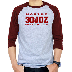Kaos Raglan KAOS HAFIDZ 30 JUZ INSYA ALLAH