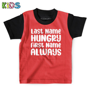 Kaos Anak Full-Print Last Name Hungry