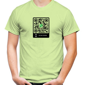 Kaos Kaos QR CODE (Maaf anda kena prank) Bisa custom