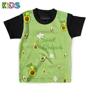 Kaos Anak Full-Print avocado