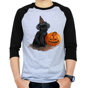 Kaos Raglan DISTRO Collection G_BLACK FOREVER