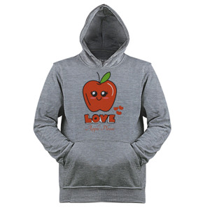 Jaket Hoodie Apple love