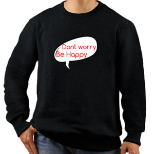 Jaket Sweater Kaos pria yarn and sprindle Dont worry be happy