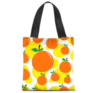 Tas Tote Fullprint Jeruk Orange