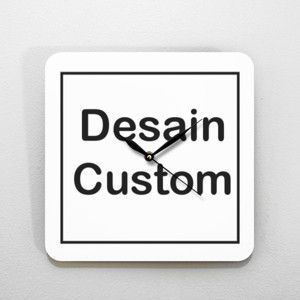 Jam Dinding Jam Dinding Kayu Persegi Custom