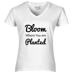 Kaos Quote Bloom Where You are Planted