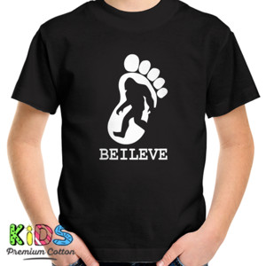 Kaos Bigfoot Sasquatch Yeti BELIEVE
