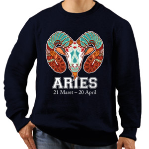 Jaket Sweater zodiak - aries