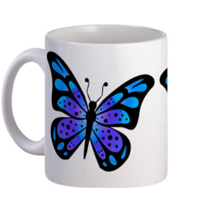 Mug Kupu-Kupu Biru