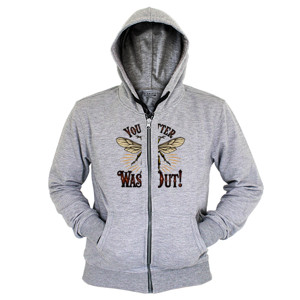 Hoodie Zipper wasp out