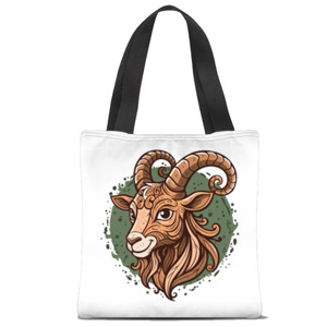 Tas Tote Fullprint Kambing Jantan