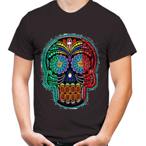 Kaos colourfull skull