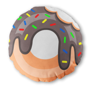 Bantal Bulat Donat Coklat