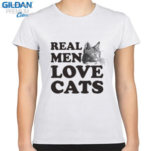 Kaos Real Man Love Cats - Women