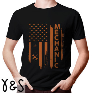 Kaos Mechanic American Flag