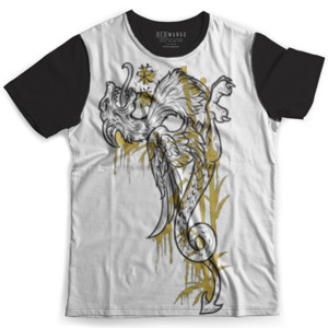 Kaos Fullprint Dragon ilustrasi