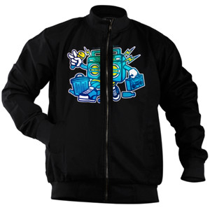 Jaket Bomber Planet Happy Music