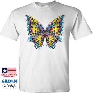 Kaos Colouful Butterfly