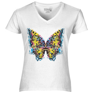Kaos Colouful Butterfly