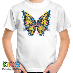 Kaos Colouful Butterfly