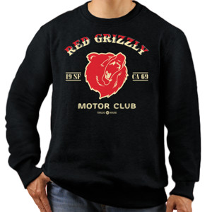 Jaket Sweater RED GRIZZLY MOTOR CLUB