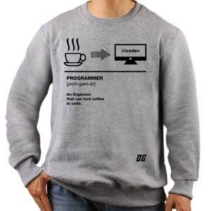 Jaket Sweater Coffee to Code