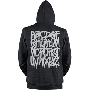Jaket Hoodie Graffitti Alphabet