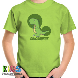 Kaos Kaos Anak Lengan Pendek - Green Dino