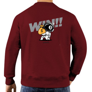 Jaket Sweater 8ball Astronot Win Back | billiArt | Shirt
