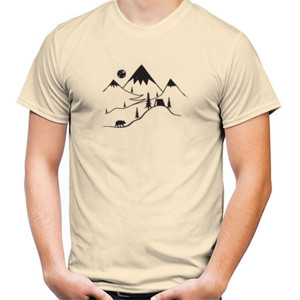 Kaos Siluet Pegunungan